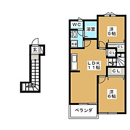 メゾン・サニーリヴ 2LDKの間取図画像