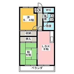 ベーシックマンション1 2LDKの間取図画像