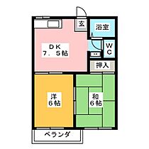 フォーブルイトーＡ  ｜ 岐阜県瑞浪市松ヶ瀬町２丁目（賃貸アパート2DK・2階・38.88㎡） その2