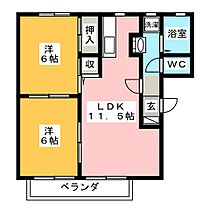 ＷＨＩＴＥ　ＷＯＯＤ　Ａ，Ｂ（Ｂ）  ｜ 岐阜県瑞浪市稲津町小里（賃貸アパート2LDK・2階・50.60㎡） その2