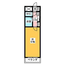 Lime47 1Kの間取図画像