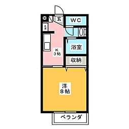 ホープ瑞浪1 1Kの間取図画像