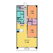 ア・ドリーム南ヶ丘  ｜ 岐阜県関市倉知（賃貸マンション2LDK・3階・65.55㎡） その2