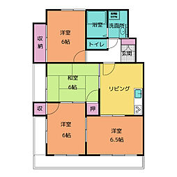 エステート南山TS1 4DKの間取図画像