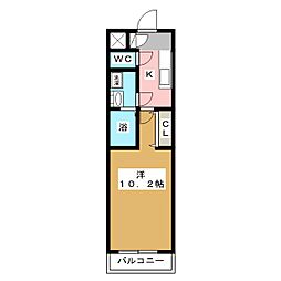 マルシェ・ドミール 1Kの間取図画像
