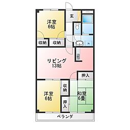 RAFFLES 3LDKの間取図画像