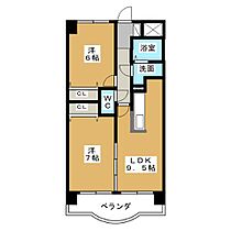 メゾンドハラール  ｜ 三重県四日市市大字西阿倉川（賃貸マンション2LDK・4階・51.84㎡） その2