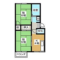 コーポ福村  ｜ 三重県三重郡菰野町大字菰野（賃貸アパート2K・2階・32.71㎡） その2