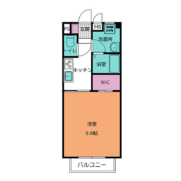 ウィステリア羽津 106｜三重県四日市市大宮町(賃貸マンション1K・1階・32.38㎡)の写真 その2