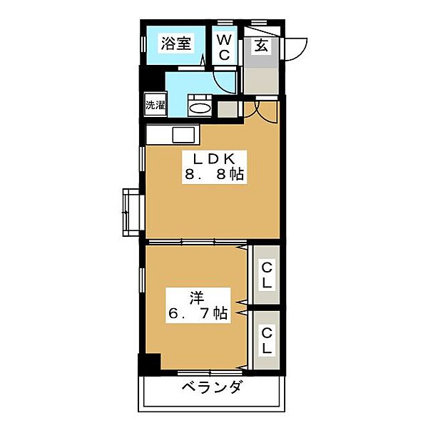 フローラル堀木 ｜三重県四日市市堀木１丁目(賃貸マンション1LDK・6階・39.14㎡)の写真 その2