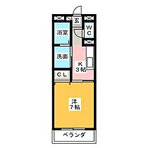 ブルーボンネット  ｜ 三重県四日市市三栄町（賃貸マンション1K・4階・28.10㎡） その2