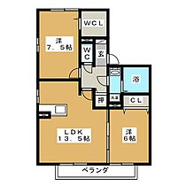 ベルモアII  ｜ 三重県三重郡菰野町大字菰野（賃貸アパート2LDK・2階・63.89㎡） その2