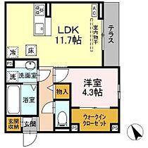 D-chambre北浜町A 105 ｜ 三重県四日市市北浜町152番・171番1(地番)（賃貸アパート1LDK・1階・43.66㎡） その2