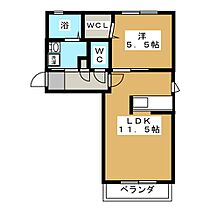 グレース伊倉  ｜ 三重県四日市市伊倉２丁目（賃貸アパート1LDK・2階・40.41㎡） その2