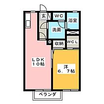 ブランシェ　Ｂ  ｜ 三重県四日市市小古曽１丁目（賃貸アパート1LDK・2階・41.58㎡） その2