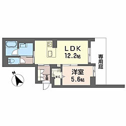Highness本郷町 1LDKの間取図画像