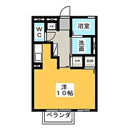アトリオクレール1999 ワンルームの間取図画像