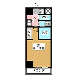 WillDo四日市白須賀 1Kの間取図画像