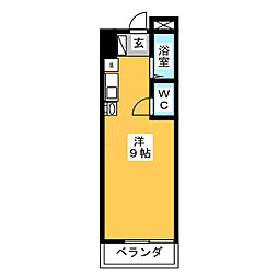 ロイヤルセレクト31 ワンルームの間取図画像