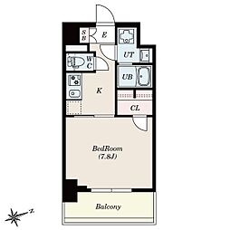 S-RESIDENCE四日市安島aloggio 1Kの間取図画像