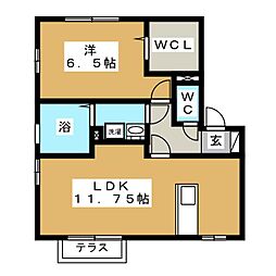 リビングタウン阿倉川L 1LDKの間取図画像