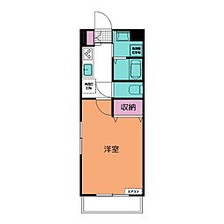 ベレッツァ四日市ときわ 1Kの間取図画像