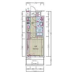 プレサンス ジェネ 四日市中央通り 1Kの間取図画像