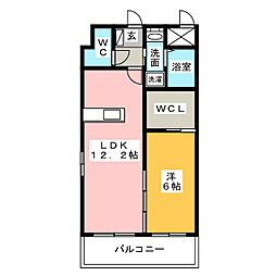 アネックス 1LDKの間取図画像