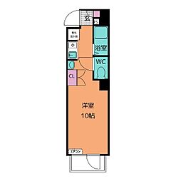 ロイヤルセレクト31 ワンルームの間取図画像