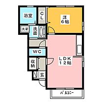 ガーデン栗田  ｜ 三重県三重郡朝日町大字縄生（賃貸アパート1LDK・1階・45.76㎡） その2