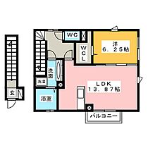 ガーデニアルーム  ｜ 三重県三重郡川越町大字豊田（賃貸アパート1LDK・2階・55.02㎡） その2