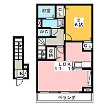 コルソ  ｜ 三重県三重郡朝日町大字小向（賃貸アパート1LDK・2階・46.09㎡） その2