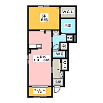 プランドール・シャルマン　II  ｜ 三重県四日市市茂福町（賃貸アパート1LDK・1階・47.66㎡） その2