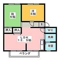 ベルコリーヌ藤ケ丘  Ｂ棟  ｜ 三重県四日市市山城町（賃貸アパート2LDK・1階・50.00㎡） その2