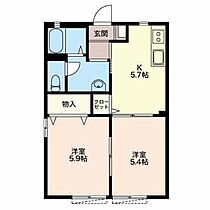 アルシオネ宮の前　B 102 ｜ 三重県四日市市西富田町205-1（賃貸アパート2K・1階・38.83㎡） その2