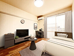 クレール朝日ヶ丘 2階1Kのリビング/ダイニング