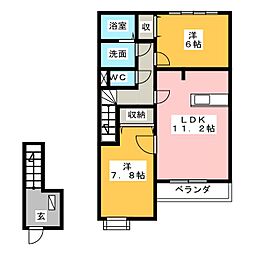 サンプレイス,M A 2LDKの間取図画像