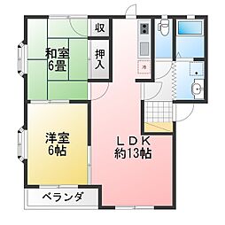 ロイヤル2 2LDKの間取図画像