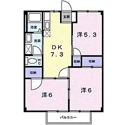 サニーヴィラ 3DKの間取図画像