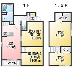 アマスカテラス蔵 2SLDKの間取図画像
