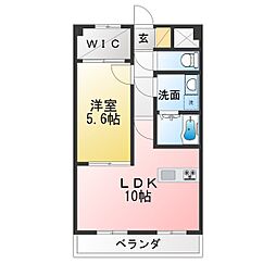 Prendre 1LDKの間取図画像
