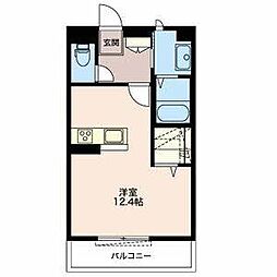 サミットJ ワンルームの間取図画像