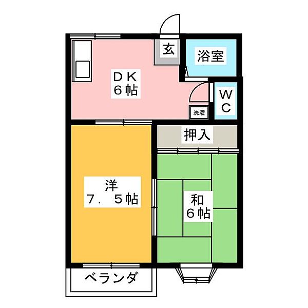 サン・ヒラ ｜三重県津市住吉町(賃貸アパート2DK・2階・40.11㎡)の写真 その2