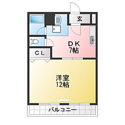 間取図画像 1DK