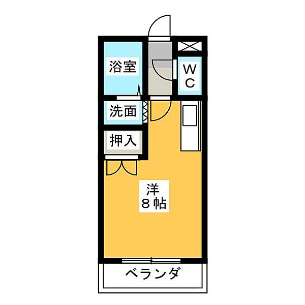 サニー伊吹 ｜三重県津市半田(賃貸マンション1R・3階・25.00㎡)の写真 その2