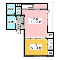 Ｔ－スペース  ｜ 三重県津市丸之内養正町（賃貸アパート1LDK・1階・43.75㎡） その2