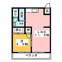 アップルハイツ  ｜ 三重県津市久居野村町（賃貸アパート1LDK・2階・37.00㎡） その2