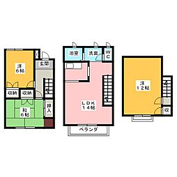 レークサイドヴィラH 3LDKの間取図画像