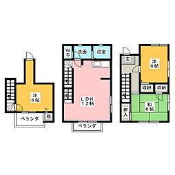 クレスト長岡 3LDKの間取図画像