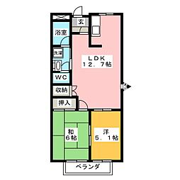ローヤルプライベートマンションB 2LDKの間取図画像
